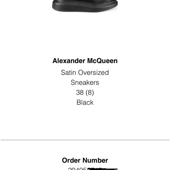 Alexander McQueen Black Sneakers - Picture 16 of 16